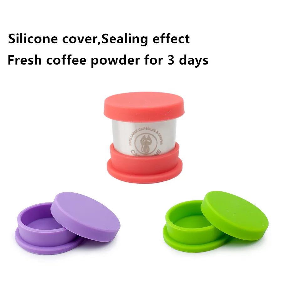 Capsulone O-ring and filter fit for stainless steel capsule comaptible illy coffee cafe machine