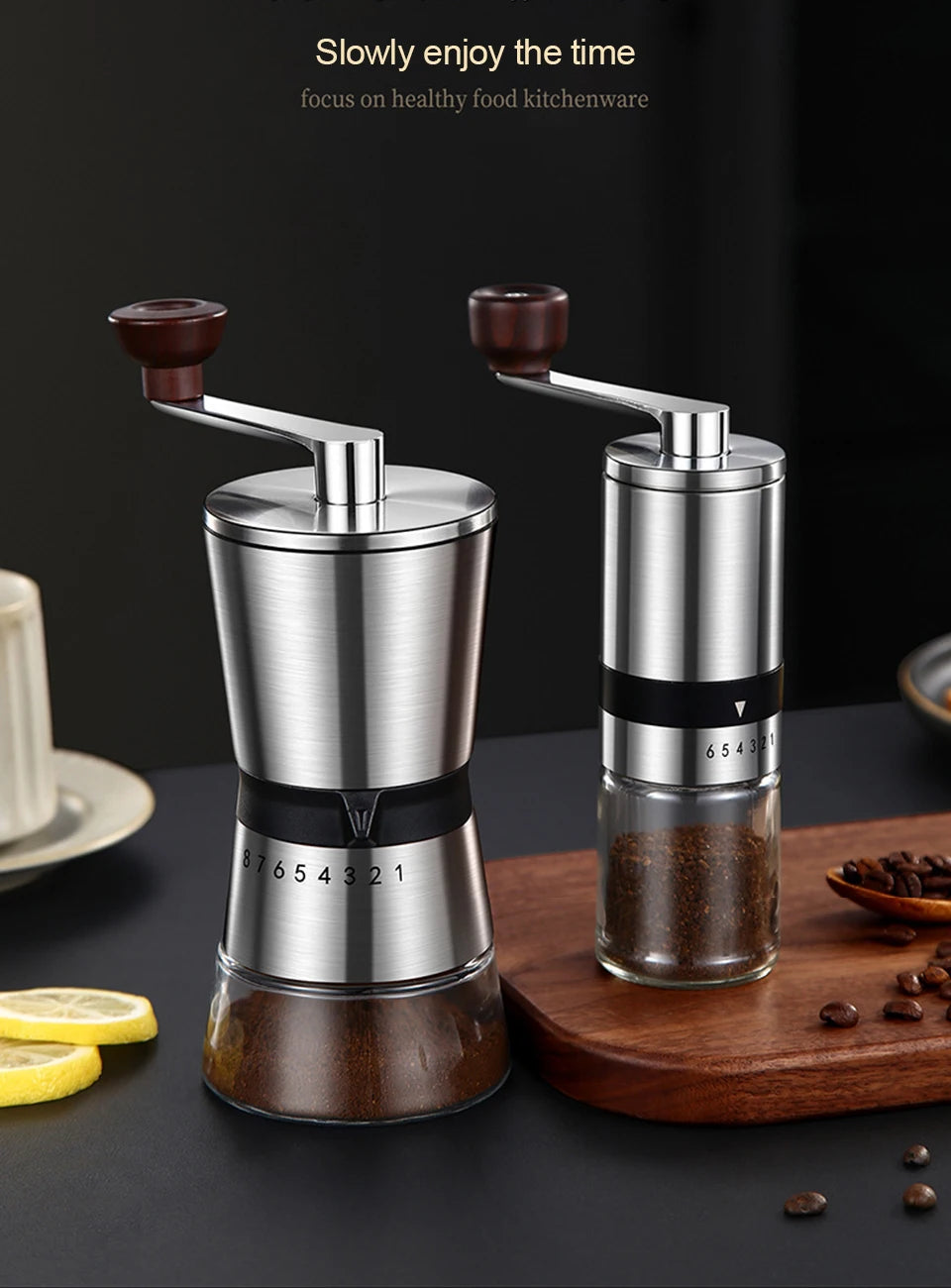 Manual Coffee Grinder Portable Grinder Home Outdoor Travel High Quality Hand Crank Coffee Grinder Adjustable Grind Grinding Tool