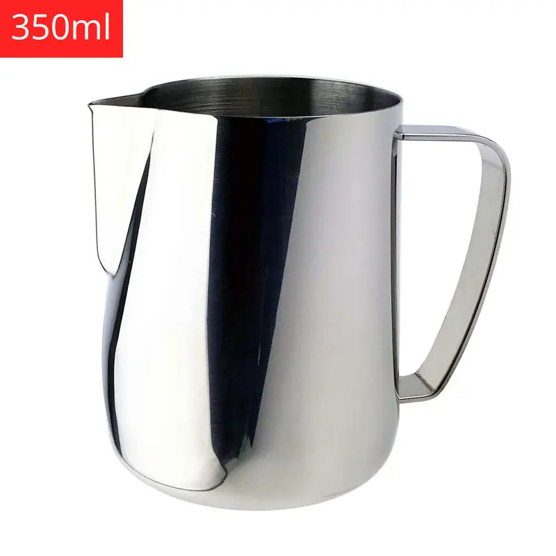 Coffee Milk Steaming Frothing Pitcher Stainless Steel Non-Stick Milk Jug Pull Flower Cup Perfect For Coffee Cappuccino Latte Art