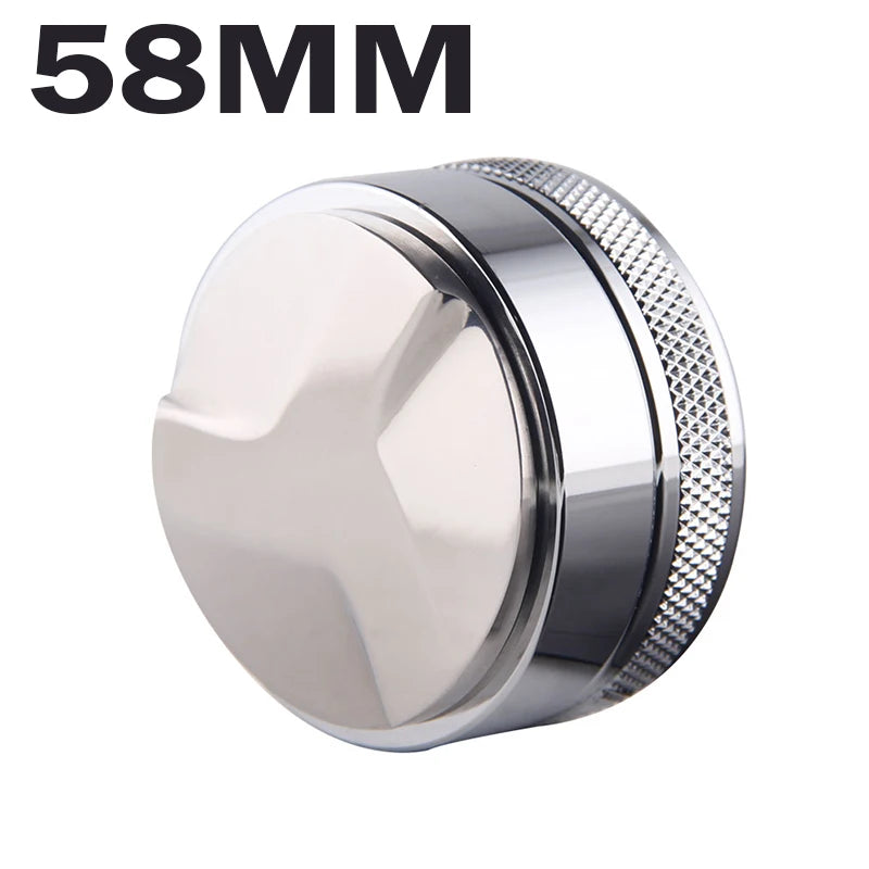 Coffee Tamper 51/53/58/58.35MM 304 Stainless Steel Coffee Distributor Coffee Powder Hammer Convex Base Coffee Accessories