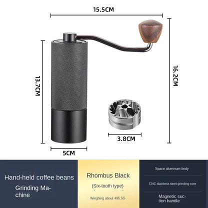 Manual Coffee Grinder with Stainless Steel Grinding Core All Metal Body Hand Brewed Coffee Portable Coffee Accessories