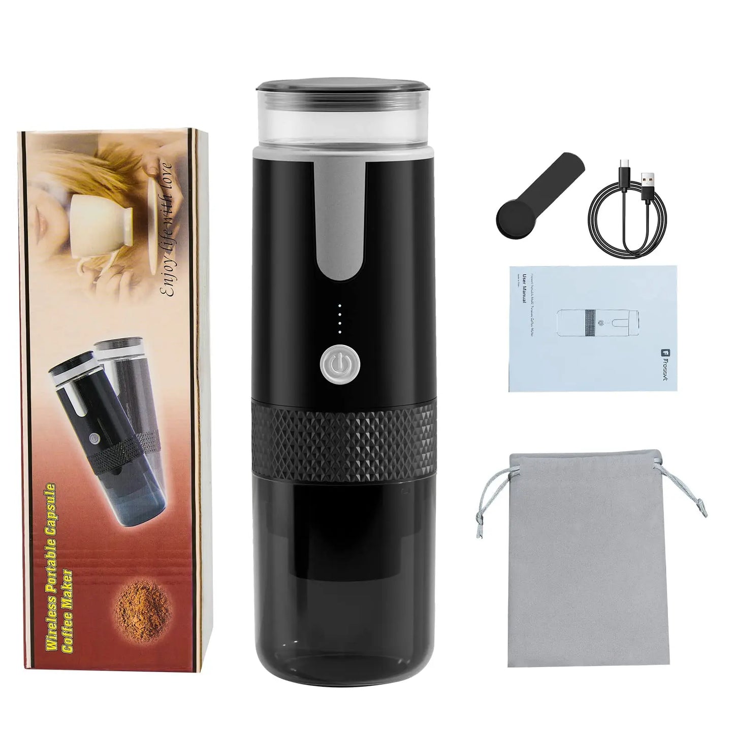 New Coffee Maker Electric Capsule Ground Coffee Brewer Portable Coffee Machine Fit Coffee Powder and Coffee Capsule