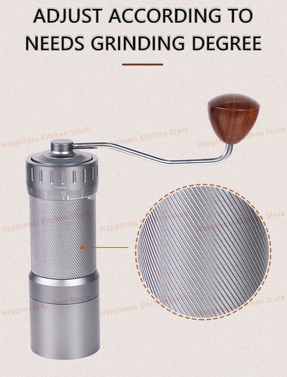 Manual Espresso Grinder Ghost Burr Hand Grinder 48MM Burr Grinder Stainless Steel Coffee Mill