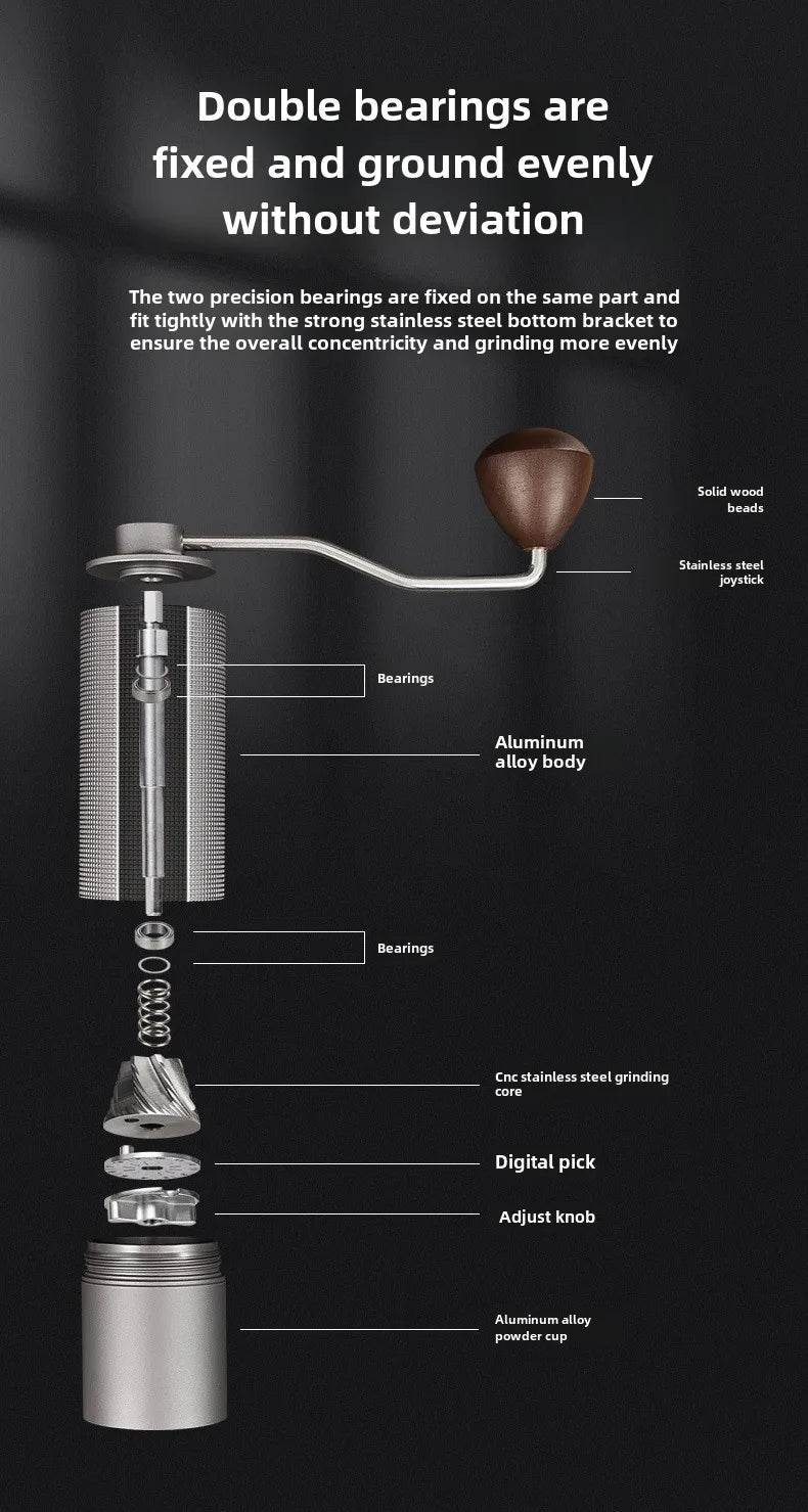 Manual coffee grinder machin manual espresso burr hibrew electric itop grinder espresso stainless steel  portable