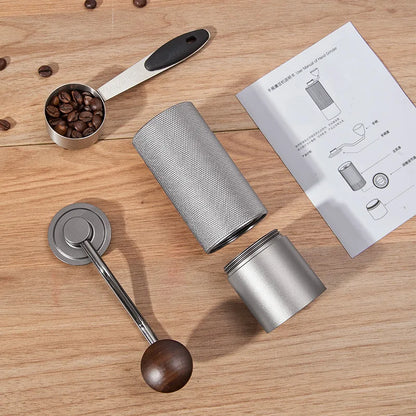 Manual Coffee Grinder with Stainless Steel Grinding Core All Metal Body Hand Brewed Coffee Portable Coffee Accessories