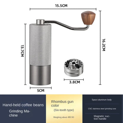 Manual Coffee Grinder with Stainless Steel Grinding Core All Metal Body Hand Brewed Coffee Portable Coffee Accessories