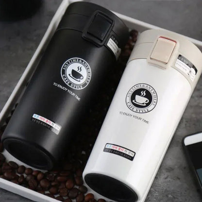 0.5L Thermal Mug Double Wall 304 Stainless Steel Coffee Cup Tea Vacuum Flask Thermos Water Bottle Leak-proof Thermos Mug Coffee