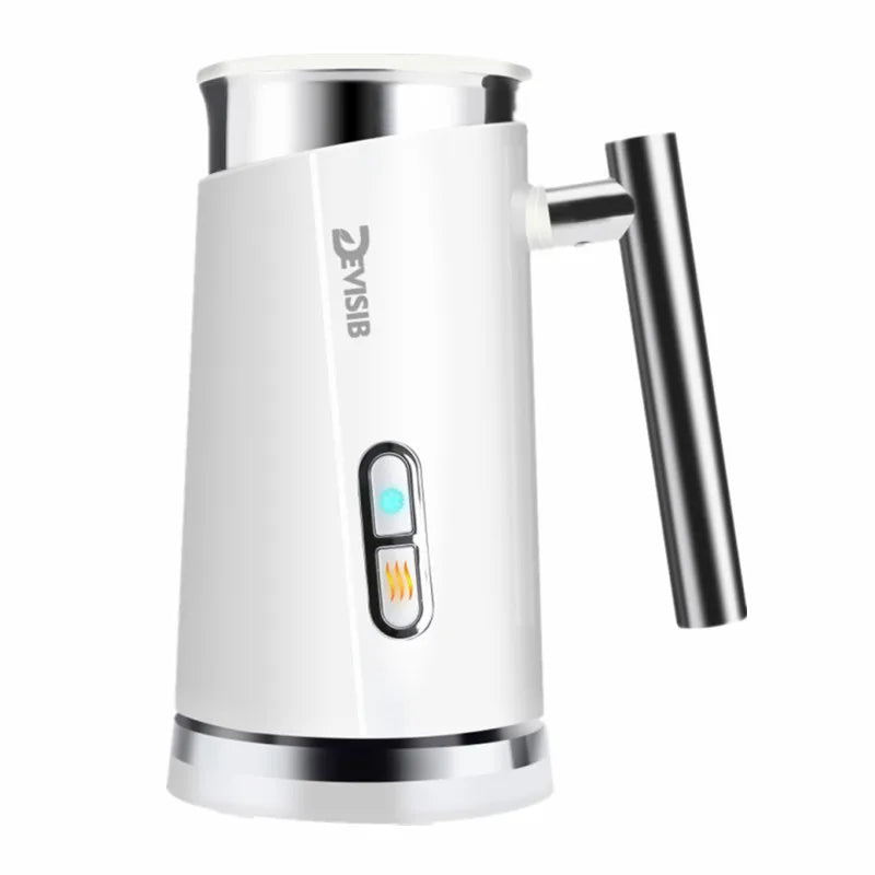 DEVISIB 3 in 1 Electric Milk Frother 300ml Automatic Hot and Cold Foam Maker for Coffee Latte Cappuccino Macchiato Hot Chocolate