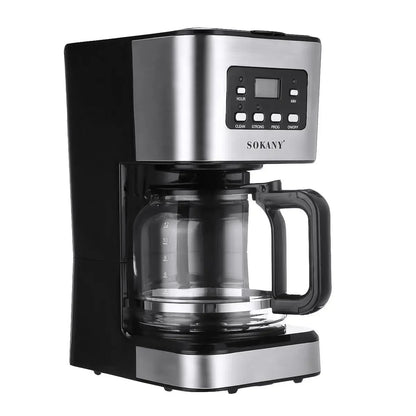 SK 950W Electric Coffee Machine Household Coffee Pot American Drip Semi-Automatic Steam Coffee Machine Brewing Tea café Maker