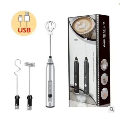 Portable Electric Milk Frothers Handheld Blender Cappuccino Cream Egg Beater Food Blender USB Mini Coffee Maker Whisk Mixer