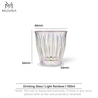 MUVNA Glass Coffee Cup 100ml 160ml 220ml 320ml Espresso Cups Coffee Accessories Anti-Scald Coffee Mugs Glass Transparent Gray