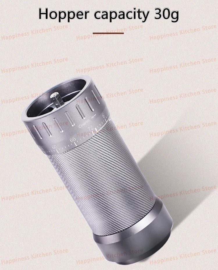 Manual Espresso Grinder Ghost Burr Hand Grinder 48MM Burr Grinder Stainless Steel Coffee Mill