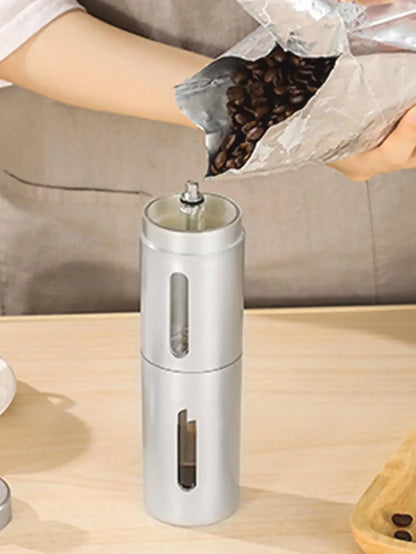 1PC-Portable small grinder, hand cranked coffee grinder, household manual grinder, hand cranked coffee grinder, coffee beans