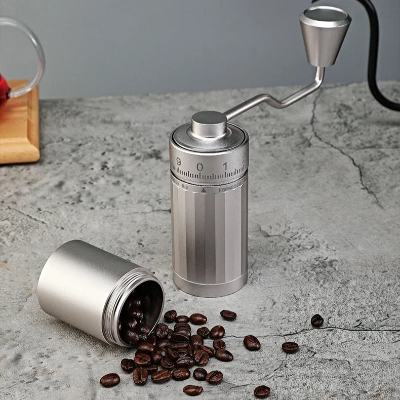 Manual Coffee Grinder 2024 Newly Upgraded 7 Core Stainless Steel Cone Burr Suitable for Italian Espresso Portable Home Use