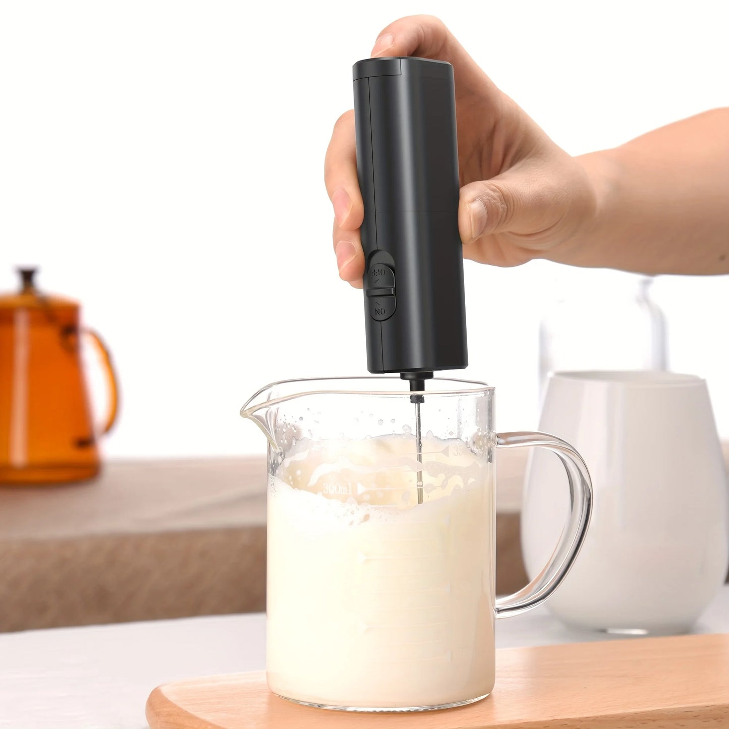 1pc Multifunctional Coffee Milk Frother Frother Home Milk Frother Maker Blender Handheld Egg Whisk Automatic Blender Cream