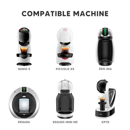 icafilas Reusable Adapter for Dolce Gusto Piccolo xs Maker & for Nescafe Genio S Plus Nespresso Coffee Capsule Convert Holder