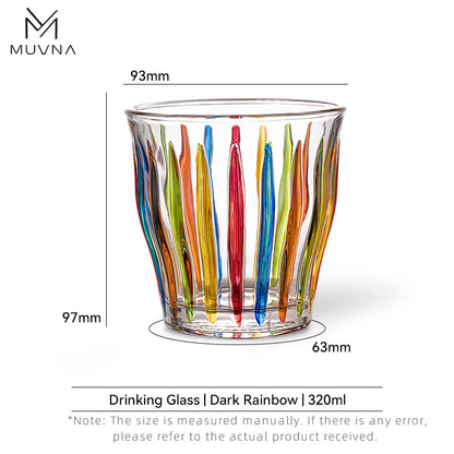 MUVNA Glass Coffee Cup 100ml 160ml 220ml 320ml Espresso Cups Coffee Accessories Anti-Scald Coffee Mugs Glass Transparent Gray