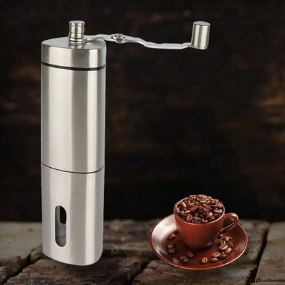 Stainless Steel Manual Coffee Bean Grinder Spice / Herb Grinding Mill Tool