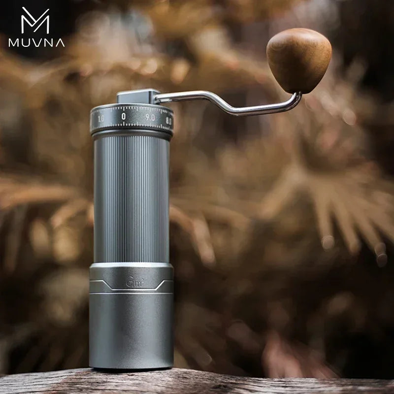 MUVNA GM2 Adjustable Manual Coffee Grinder-Hand Coffee Grinder with Stainless Steel 44mm Conical Burr Portable Coffee Grinder