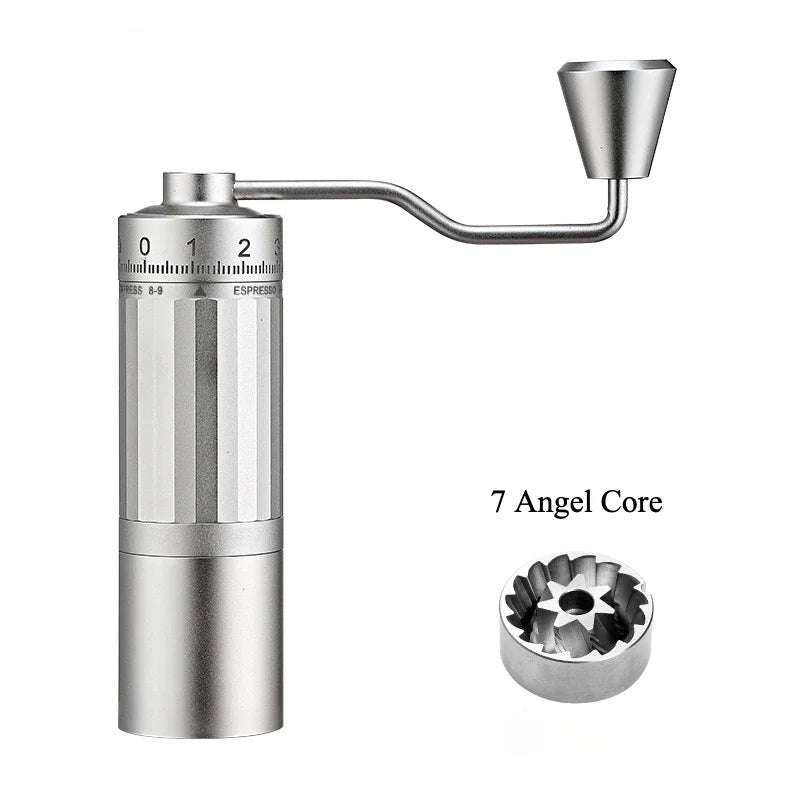 Manual Coffee Grinder 2024 Newly Upgraded 7 Core Stainless Steel Cone Burr Suitable for Italian Espresso Portable Home Use