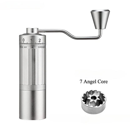 Manual Coffee Grinder 2024 Newly Upgraded 7 Core Stainless Steel Cone Burr Suitable for Italian Espresso Portable Home Use