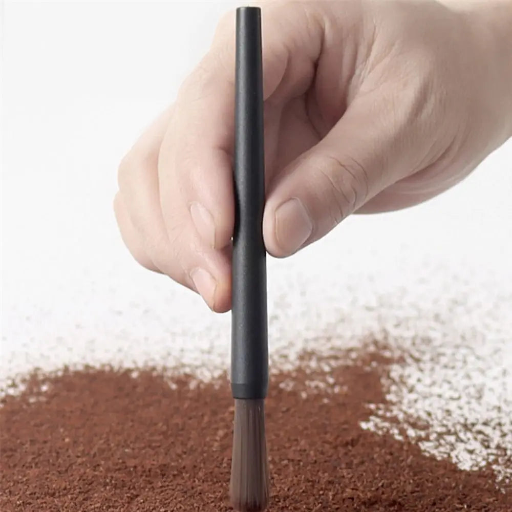 Hard Bristle Coffee Powder Cleaning Brush Plastic Anti-skid Handle Durable Coffee Grinder Brush Coffee Machine Brush Cafe