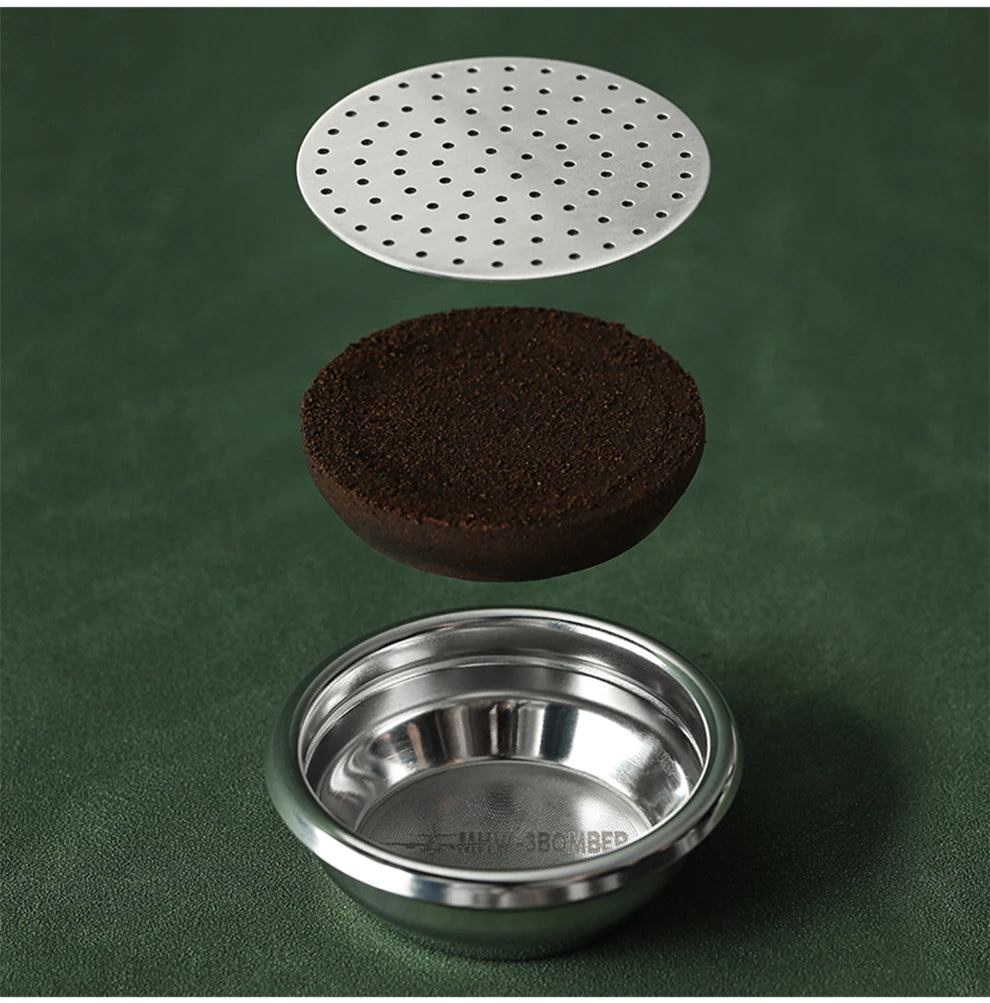 Reusable Coffee Filter Screen 51/53/58mm Heat Resistant Mesh Screen Portafilter Barista Coffee Making Puck Screen for Espresso