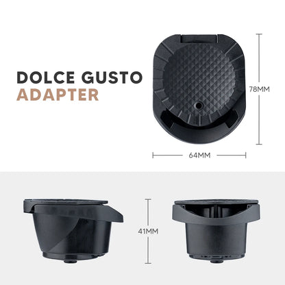 icafilas Reusable Adapter for Dolce Gusto Piccolo xs Maker & for Nescafe Genio S Plus Nespresso Coffee Capsule Convert Holder