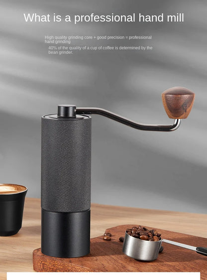 Manual Coffee Grinder with Stainless Steel Grinding Core All Metal Body Hand Brewed Coffee Portable Coffee Accessories