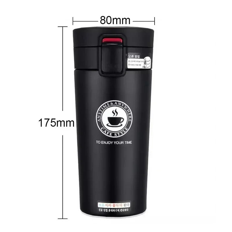 0.5L Thermal Mug Double Wall 304 Stainless Steel Coffee Cup Tea Vacuum Flask Thermos Water Bottle Leak-proof Thermos Mug Coffee