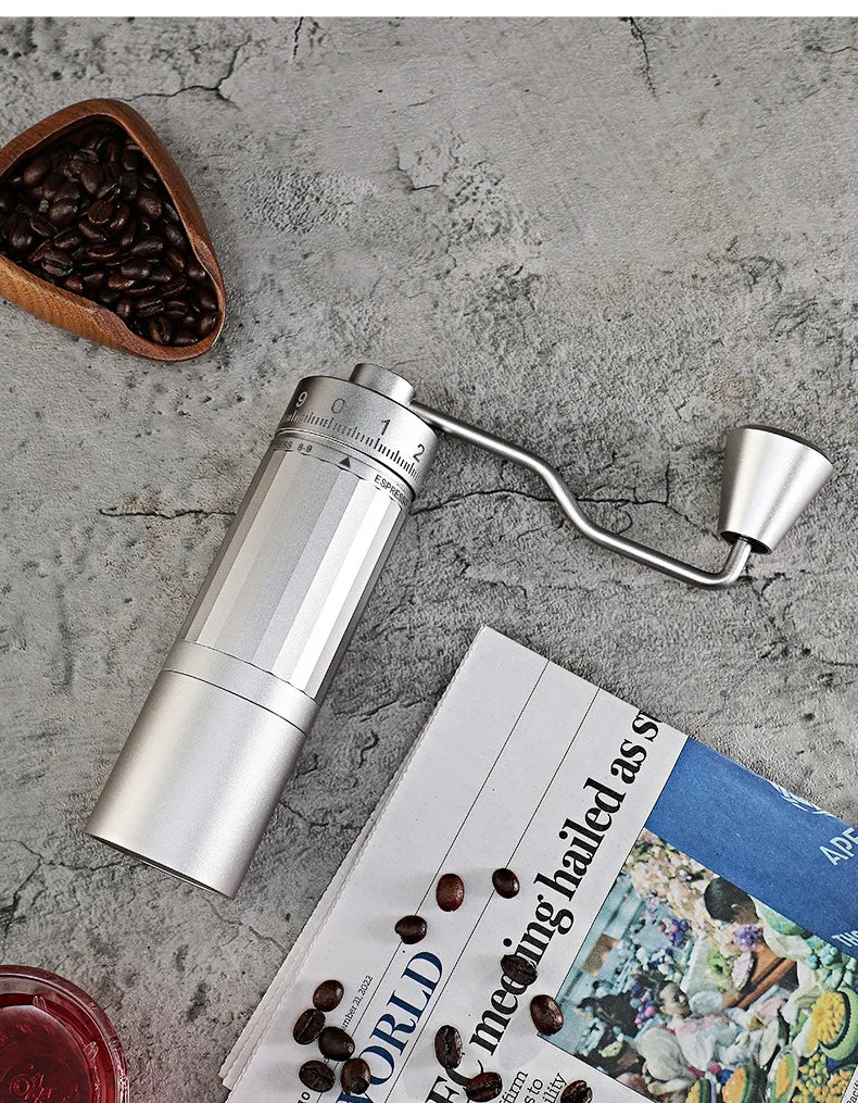 Manual Coffee Grinder 2024 Newly Upgraded 7 Core Stainless Steel Cone Burr Suitable for Italian Espresso Portable Home Use