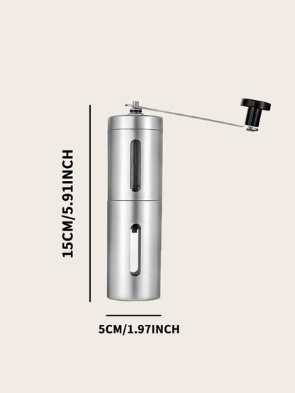 1PC-Portable small grinder, hand cranked coffee grinder, household manual grinder, hand cranked coffee grinder, coffee beans