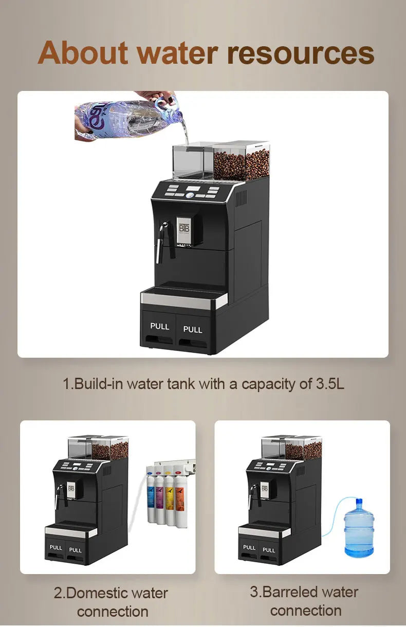 One-touch Multi-function Fully Automatic Machine A Caf With Grinder Automatically Commercial Espresso Coffee Maker Machine