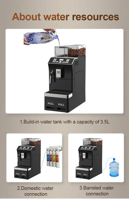 One-touch Multi-function Fully Automatic Machine A Caf With Grinder Automatically Commercial Espresso Coffee Maker Machine