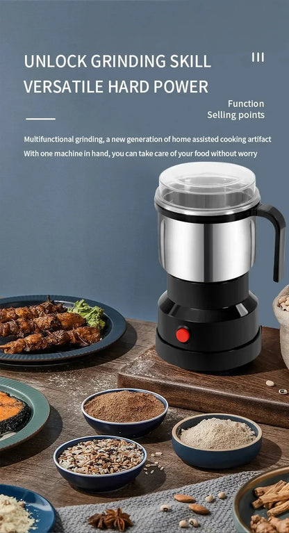 Houselin Electric Coffee Bean Grinder,300W Powerful Spice Grinder, Household Grinder for Herbs, Nuts, Grains