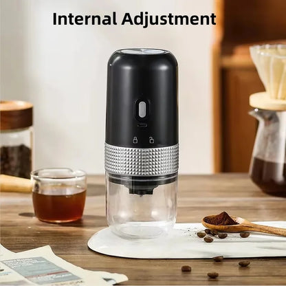 New Portable Electric Coffee Bean Grinder Household 1000mAh 30 Gears Externally Adjustable Coffee Machine Rechargeable Grinders