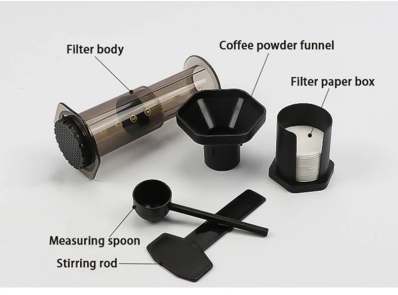 1Pcs Filter Paper Espresso Coffee Maker Machine Portable Cafe French Press CafeCoffee Pot For AeroPress Machine Barista Tool