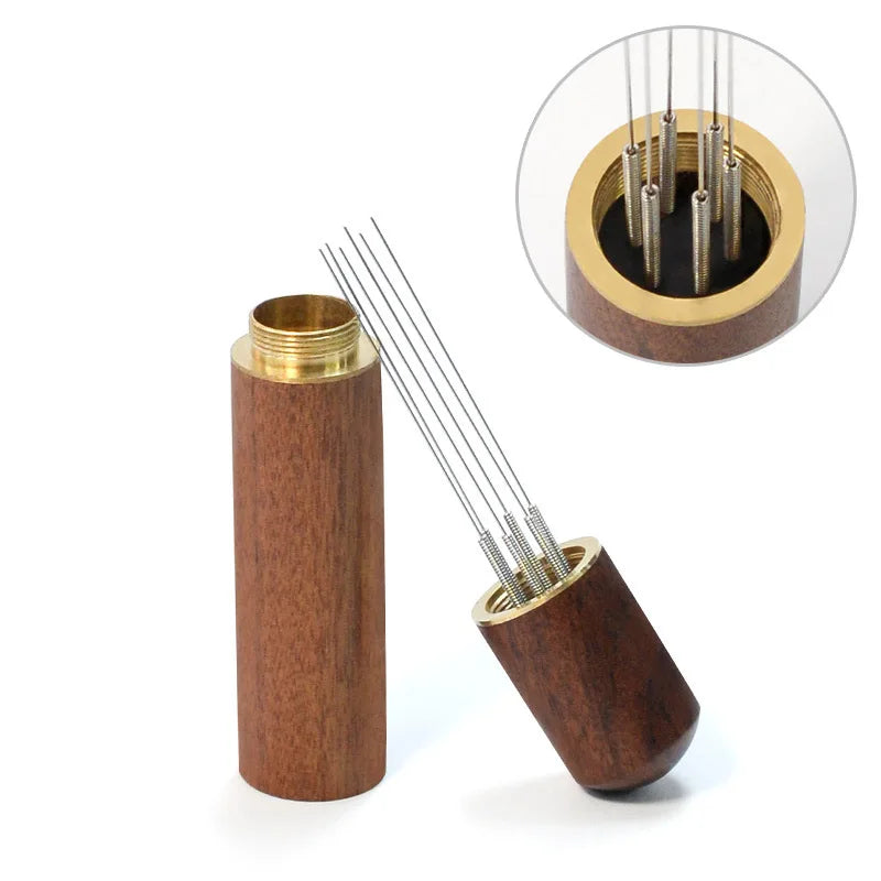 Stainless Steel Coffee Powder Tamper Espresso Powder Stirrer Distributor Leveler Cafe Stirring Barista Accessories