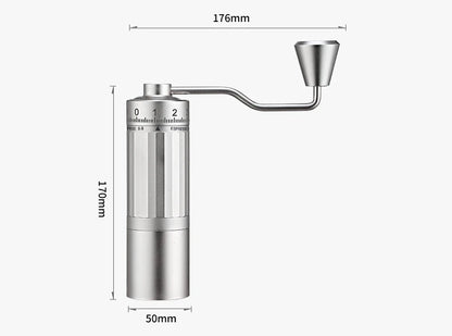 Manual Coffee Grinder 2024 Newly Upgraded 7 Core Stainless Steel Cone Burr Suitable for Italian Espresso Portable Home Use