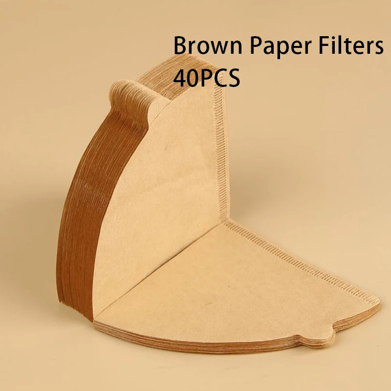 100Pcs/pack coffee filter paper disposable filter paper drip coffee powder filter bag barista tool