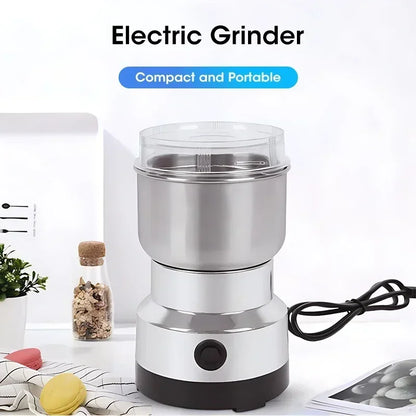 Electric Grinder Multifunctional Home Coffee Grinder Four Edged Blade Kitchen Cereal Nuts Beans Spices Grains Grinder Machine