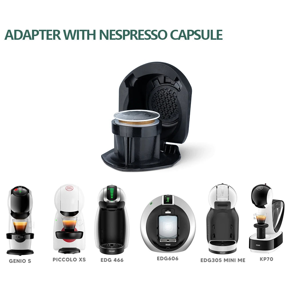 icafilas Reusable Adapter for Dolce Gusto Piccolo xs Maker & for Nescafe Genio S Plus Nespresso Coffee Capsule Convert Holder