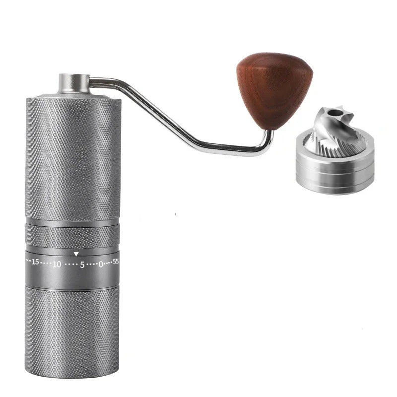 Manual Coffee Grinder 5-axis-Stainless Steel Burr Core Burr Detachable Grinding Disc Hand Coffee Mill For Espresso Coffee Maker