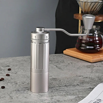 Manual Coffee Grinder 2024 Newly Upgraded 7 Core Stainless Steel Cone Burr Suitable for Italian Espresso Portable Home Use