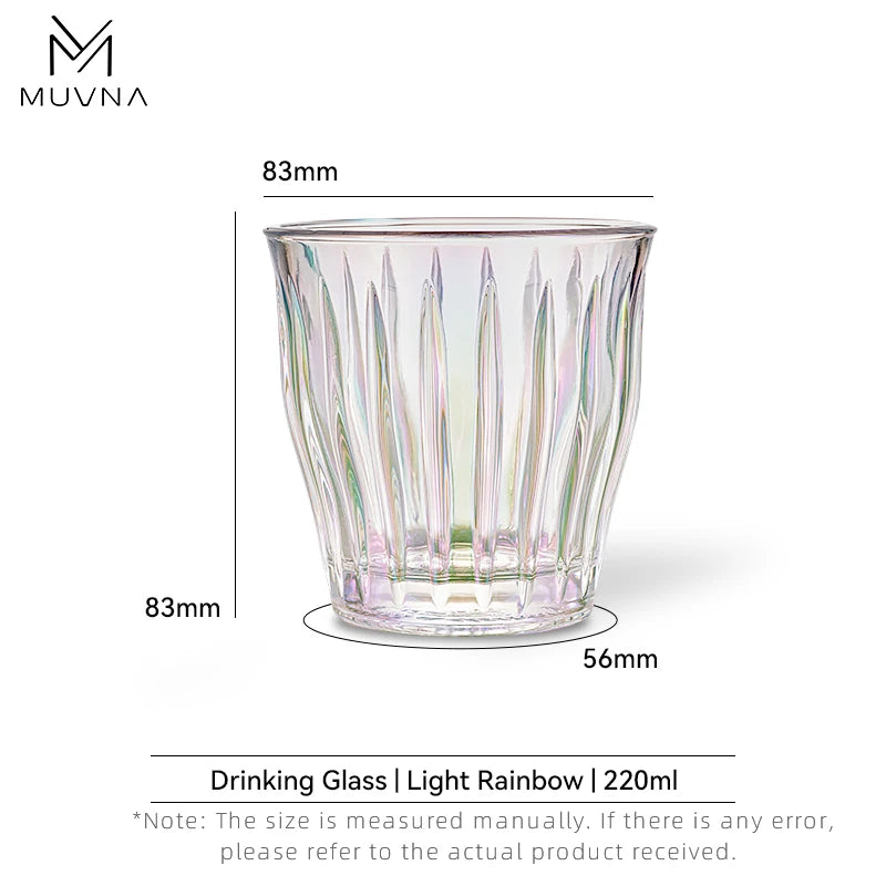 MUVNA Glass Coffee Cup 100ml 160ml 220ml 320ml Espresso Cups Coffee Accessories Anti-Scald Coffee Mugs Glass Transparent Gray