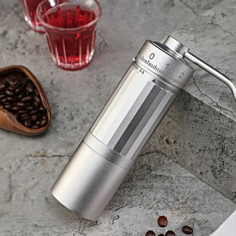 Manual Coffee Grinder 2024 Newly Upgraded 7 Core Stainless Steel Cone Burr Suitable for Italian Espresso Portable Home Use