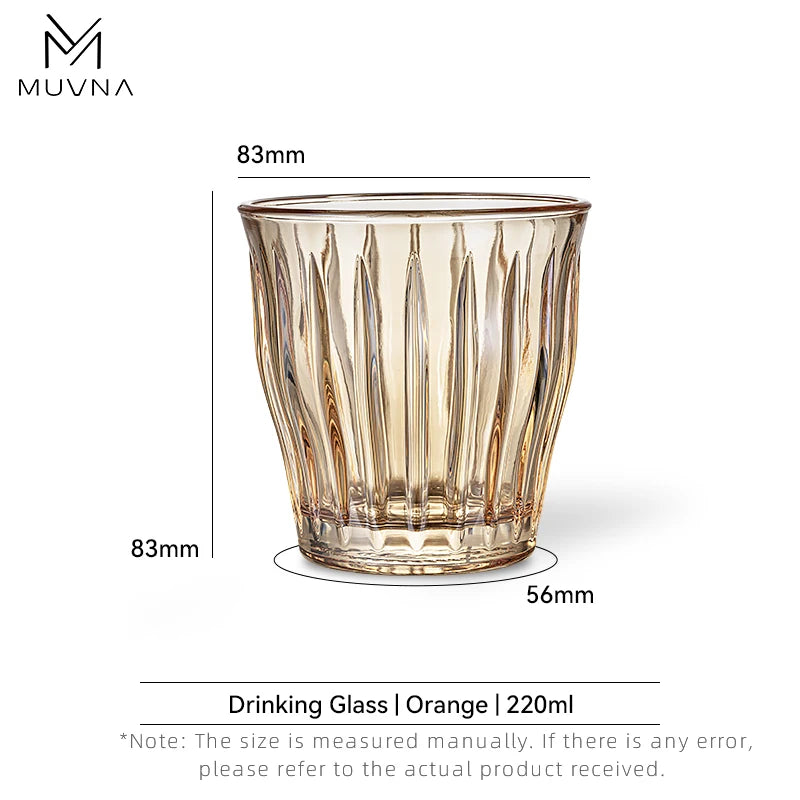 MUVNA Glass Coffee Cup 100ml 160ml 220ml 320ml Espresso Cups Coffee Accessories Anti-Scald Coffee Mugs Glass Transparent Gray