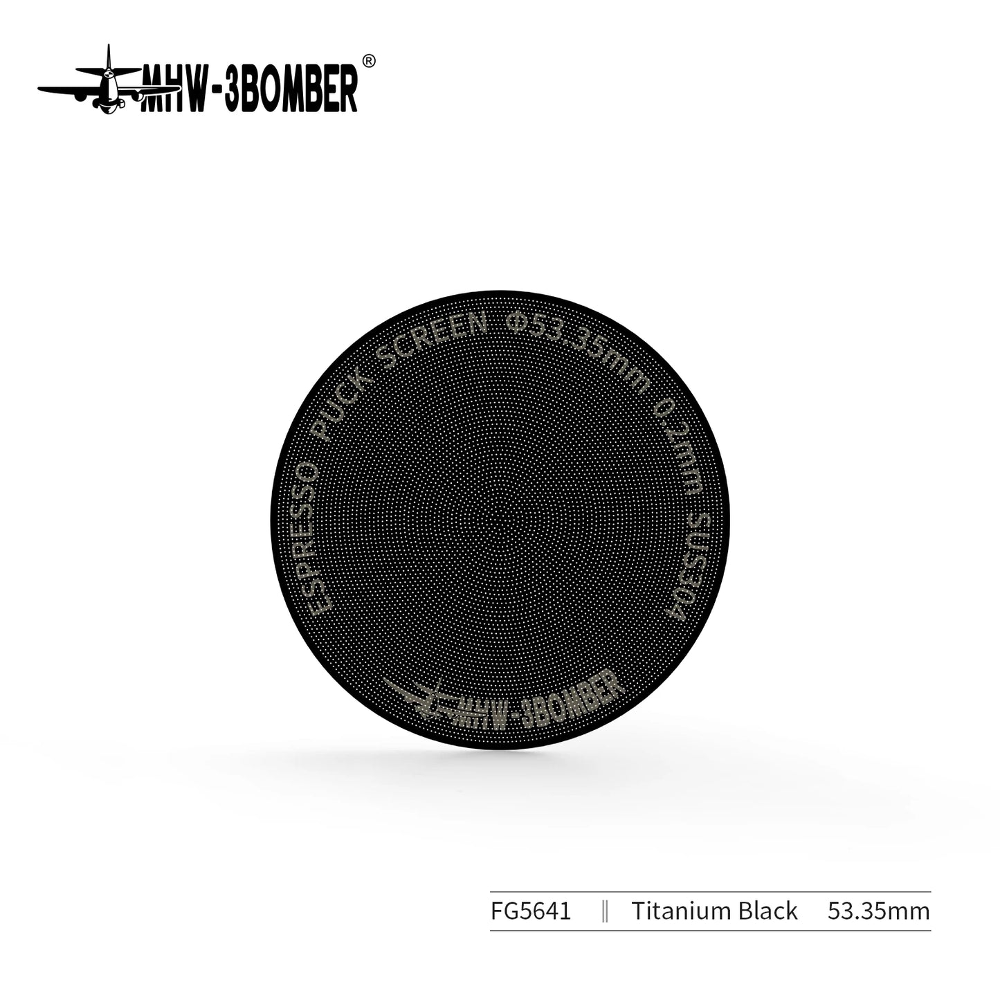 MHW-3BOMBER 51/53/58.5mm Espresso Puck Screen 0.8/0.2mm Thickness Stainless Steel Reusable Coffee Filter Coffee Tools