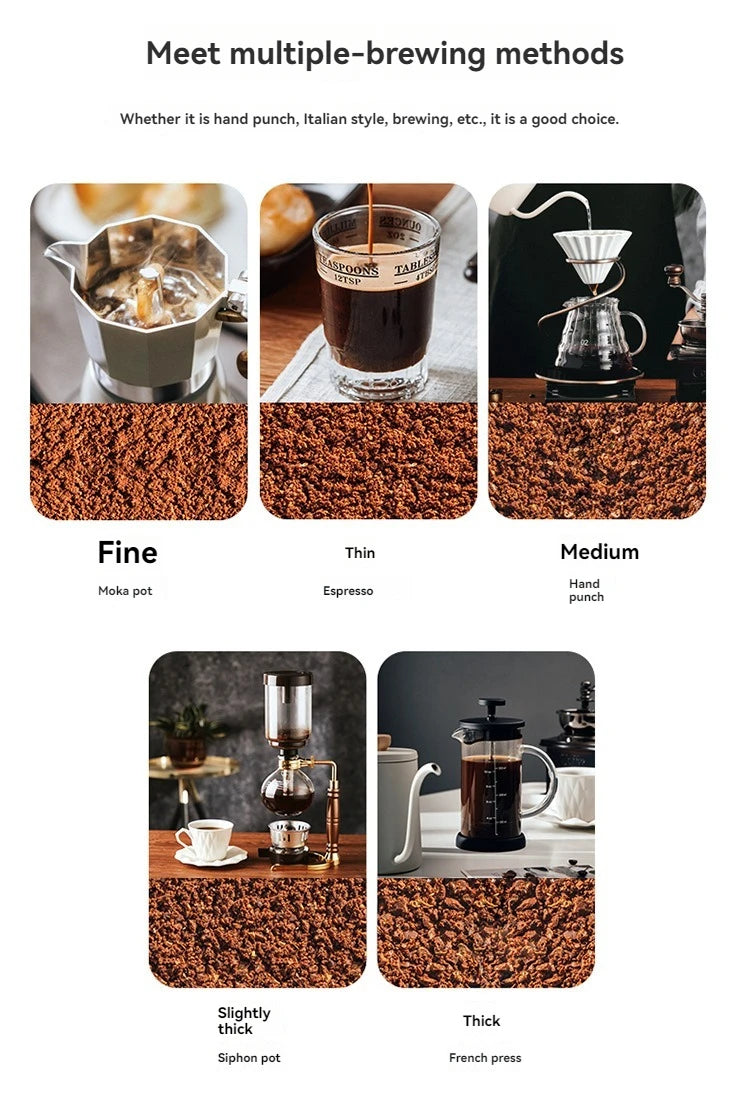 Mini Hand Shake Manual Grinding Convenient Stainless Steel Ceramic Core Coffee Bean Grinder Visual Coffee Machine