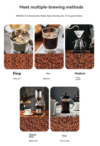 Mini Hand Shake Manual Grinding Convenient Stainless Steel Ceramic Core Coffee Bean Grinder Visual Coffee Machine